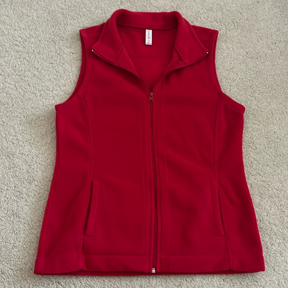 Exertek red fleece vest
